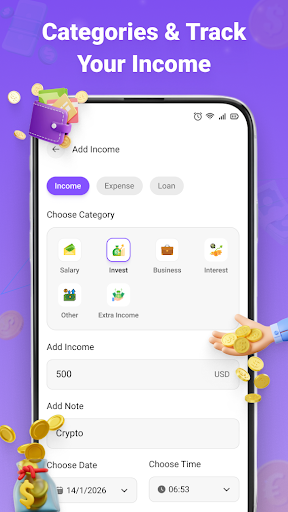 Money Tracker: Smart Budget Bildschirmfoto 1