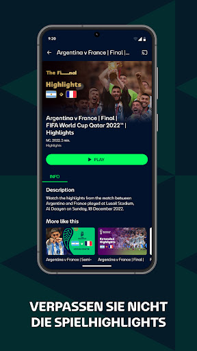 FIFA+ | Fußball live streaming Bildschirmfoto 1