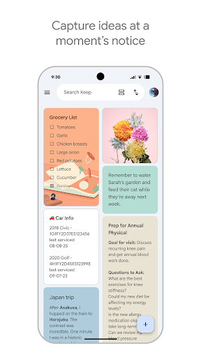 Google Keep – Notizen & Listen Bildschirmfoto 6