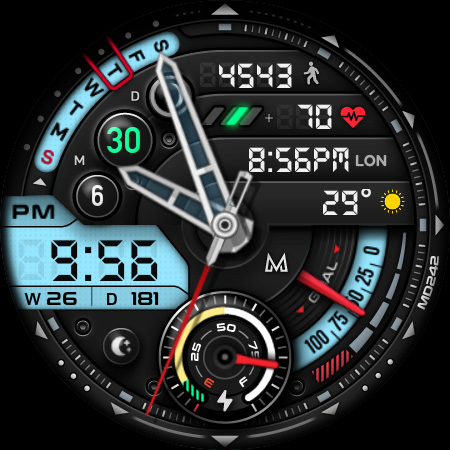 MD242 Hybrid watch face Bildschirmfoto 11