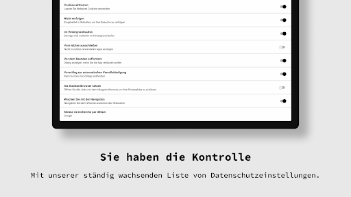 Privater Browser Inkognito App Bildschirmfoto 1