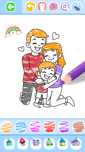 Family Love Coloring Book Bildschirmfoto 7
