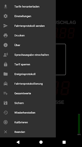 Taxameter Bildschirmfoto 4