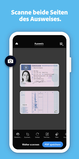 Adobe Scan KI-PDF Scanner, OCR Bildschirmfoto 2