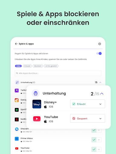 Qustodio Kindersicherung App Bildschirmfoto 16