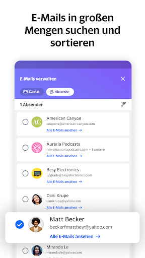 Yahoo Mail – Alles im Blick Bildschirmfoto 6
