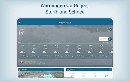 Wetter Online - RegenRadar Bildschirmfoto 8