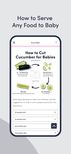 Solid Starts: Baby Food App Bildschirmfoto 2