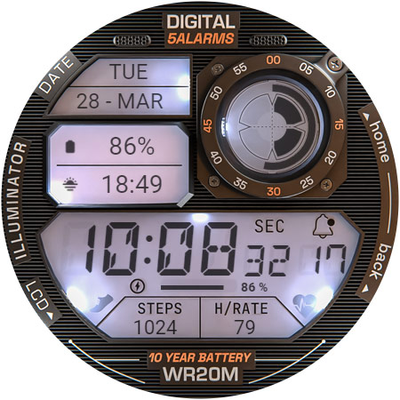 ILLUMINATOR Digital Watch face Bildschirmfoto 33
