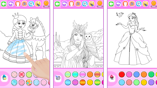 Princess Coloring Book Glitter Bildschirmfoto 11