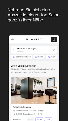 Planity Bildschirmfoto 2