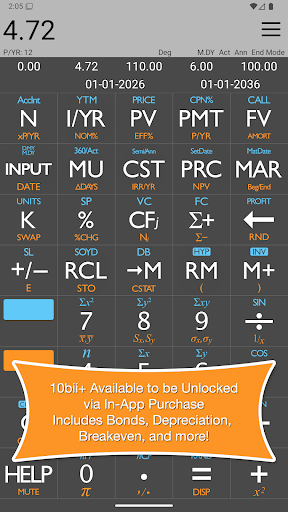 10bii Financial Calculator Bildschirmfoto 14