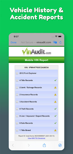 VIN Check Report for Used Cars Bildschirmfoto 7