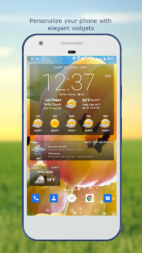 Wetter & Uhr Widget Bildschirmfoto 1