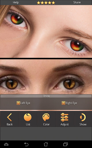 FoxEyes - Change Eye Color Bildschirmfoto 6