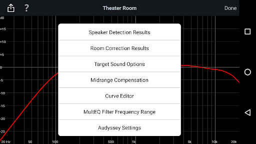 Audyssey MultEQ Editor app Bildschirmfoto 3