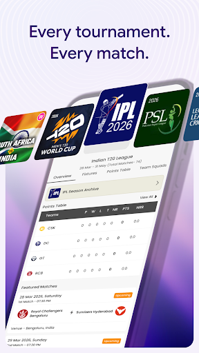 Cricket Guru - Fast Live Score Bildschirmfoto 1