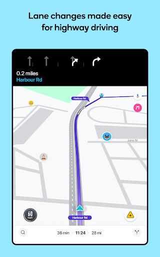 Waze Navigation und Verkehr Bildschirmfoto 1