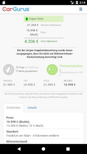 CarGurus Bildschirmfoto 1