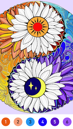 Mandala Color by Number Book Bildschirmfoto 9