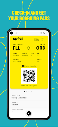 Spirit Airlines Bildschirmfoto 6