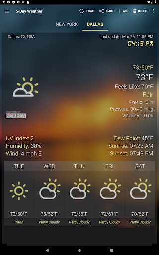 Wetter & Uhr Widget Bildschirmfoto 13