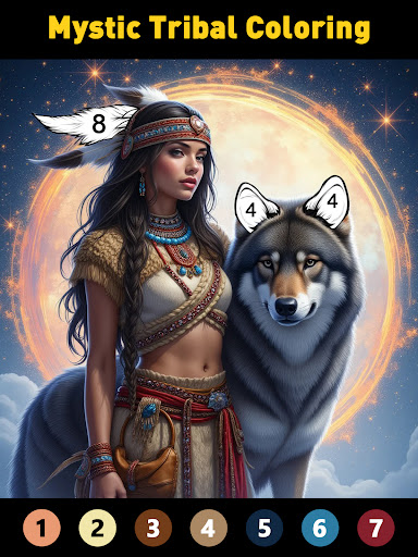 Tribal Art Coloring Book Bildschirmfoto 9