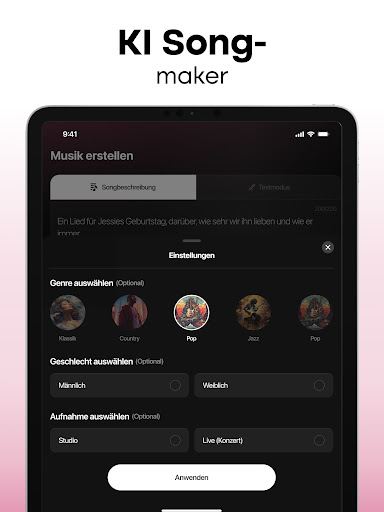 MyTunes: KI-Musik-Generator Bildschirmfoto 9