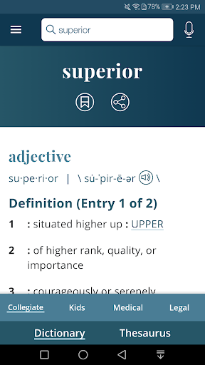 Dictionary - Merriam-Webster Bildschirmfoto 2