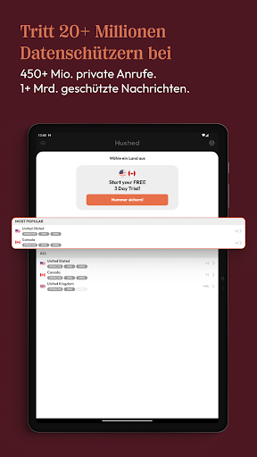 Hushed – Zweite Telefonnummer Bildschirmfoto 15