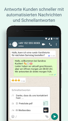 WhatsApp Business Bildschirmfoto 3