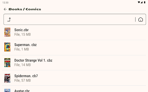 Comic-Leser (cbz/cbr) Bildschirmfoto 9