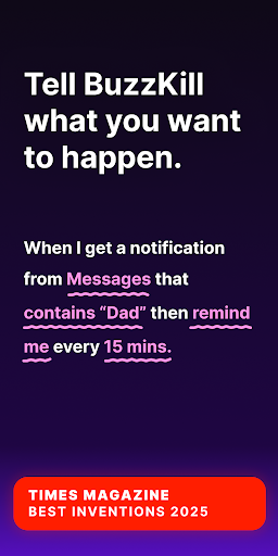 BuzzKill Notification Manager Bildschirmfoto 1