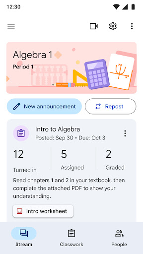 Google Classroom Bildschirmfoto 6
