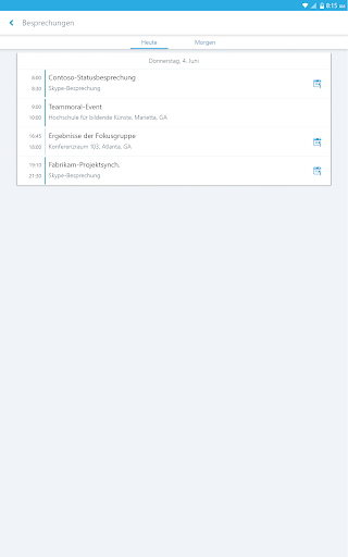 Skype for Business for Android Bildschirmfoto 5