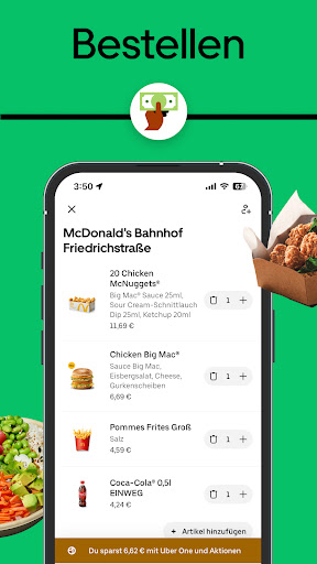 Uber Eats: Essenslieferung Bildschirmfoto 13