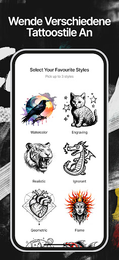 Ink AI – Tattoo designs app Bildschirmfoto 1