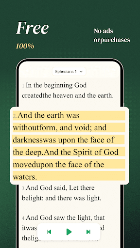 KJV Bible: Audio+Verse Bildschirmfoto 3