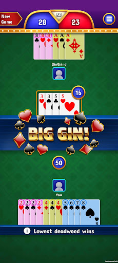 Gin Rummy - Classic Cards Game Bildschirmfoto 5