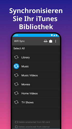 iSyncr: iTunes auf Android Bildschirmfoto 4