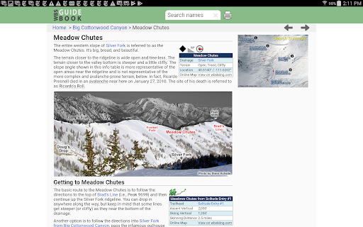 Wasatch Backcountry Skiing Map Bildschirmfoto 12