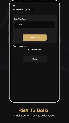 RBX Count Pro - Calc Rbux Bildschirmfoto 1