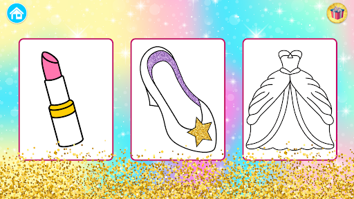 Prinzessin Färbung Glitter Bildschirmfoto 11