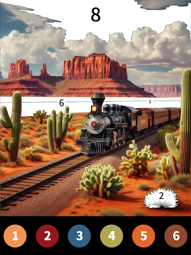 Wild West Color by Number Book Bildschirmfoto 1