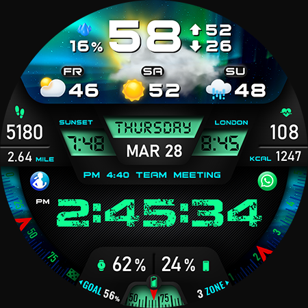 PER27 Digital Watch Face Bildschirmfoto 35