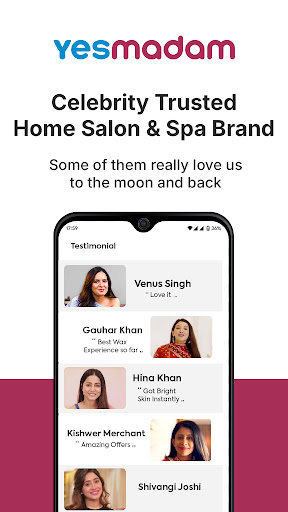 YesMadam Salon & Spa at Home Bildschirmfoto 1