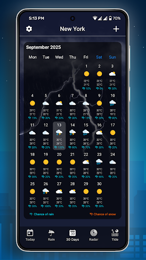 9Weather: Wettervorhersage Bildschirmfoto 1