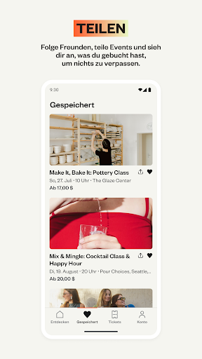 Eventbrite App Bildschirmfoto 3