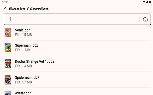 Comic-Leser (cbz/cbr) Bildschirmfoto 4