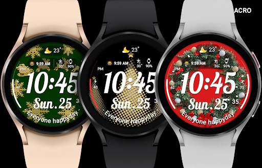 ACRO Happy Christmas Watchface Bildschirmfoto 18